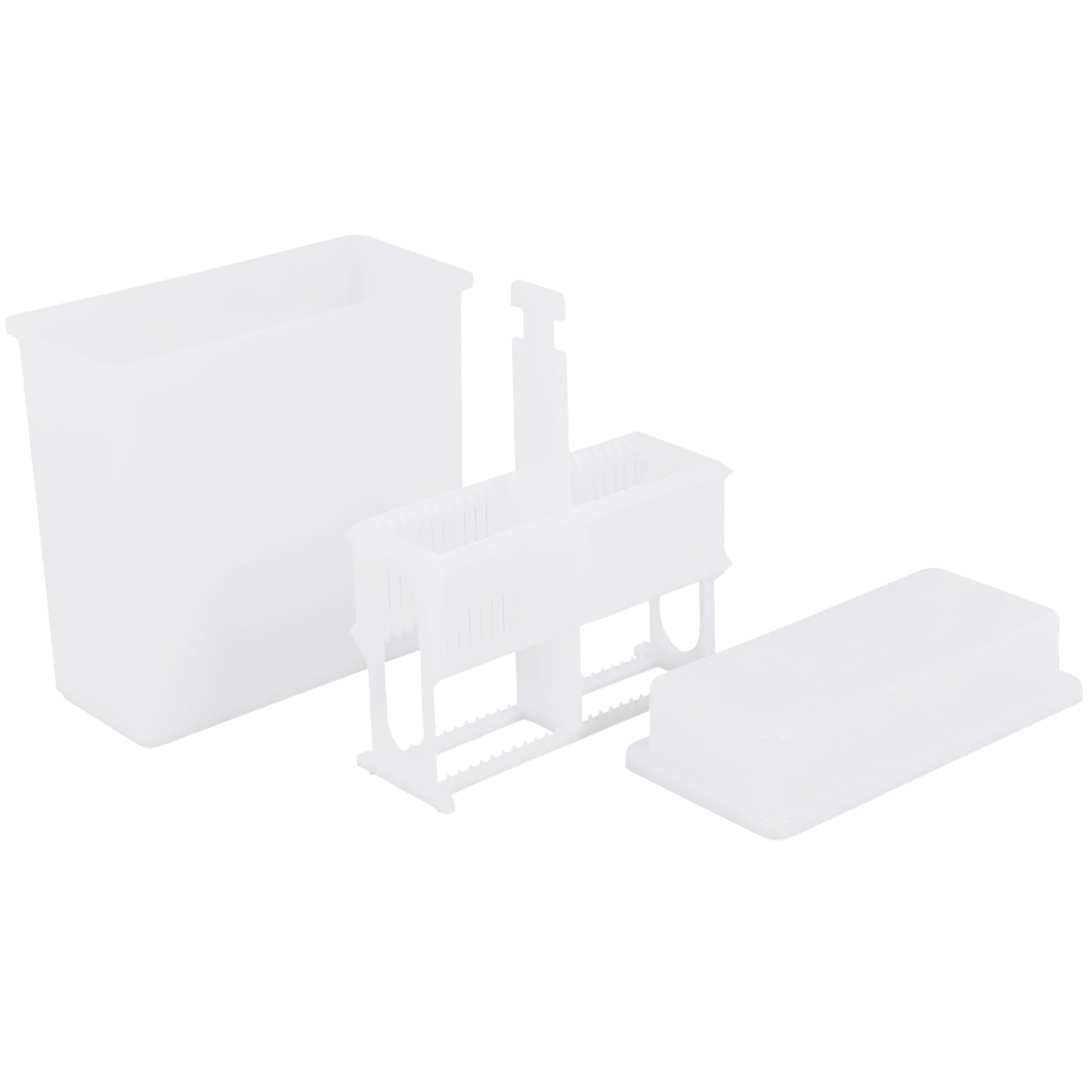 Cabilock Microscope Slides Staining Holder Set Dyeing Vat Stand for 24 Slides Lab Stain Jar Staining Rack