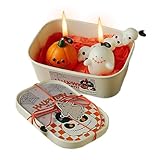Juego De Velas Aromáticas De Halloween,Calabaza Fantasma Esqueleto Lápida Aromaterapia - Fragancia Decoración Halloween Espeluznante Gótico,Decoración Hogar Dormitorio Fiesta Holiday