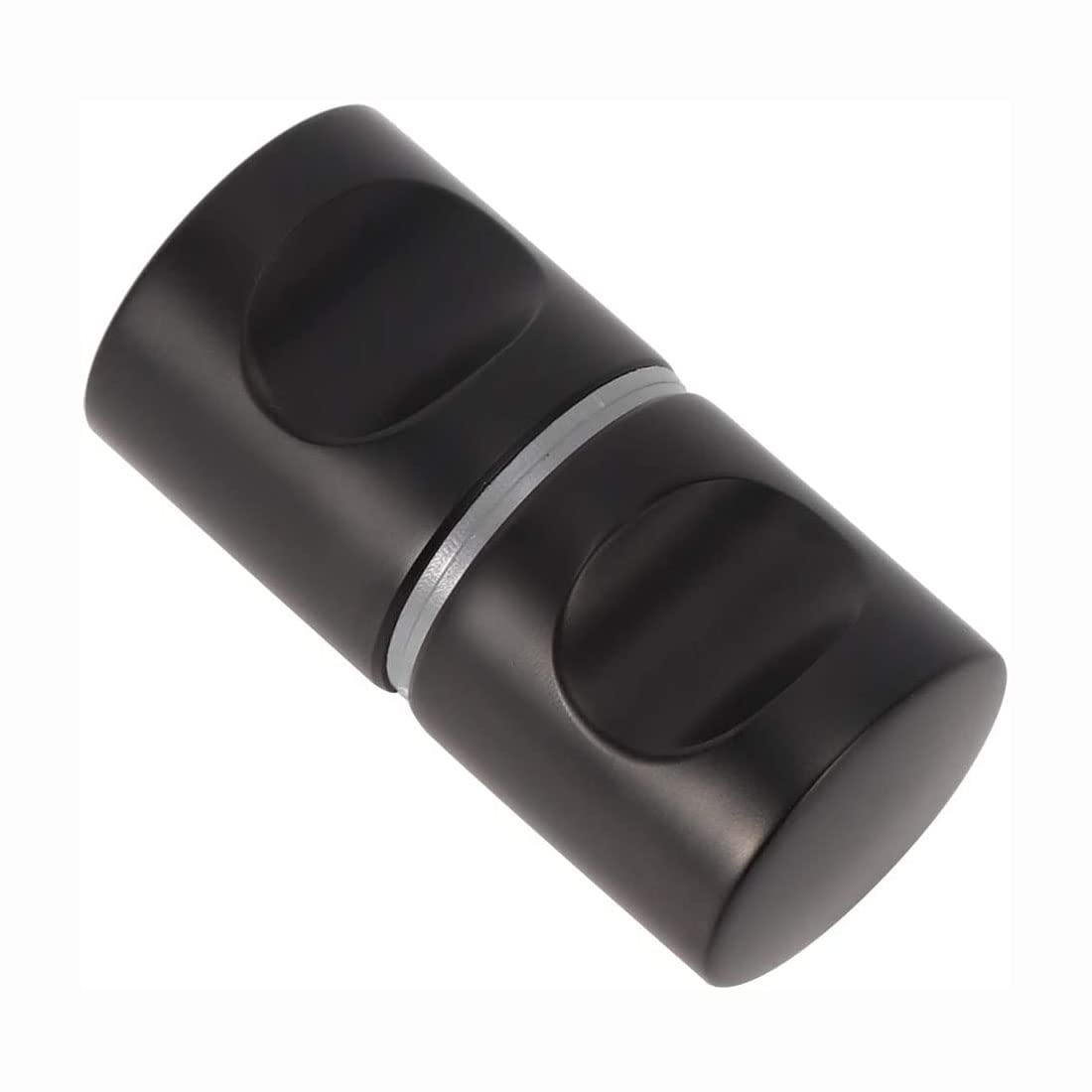 Bouton de porte de douche ronde en alliage d'aluminium argenté