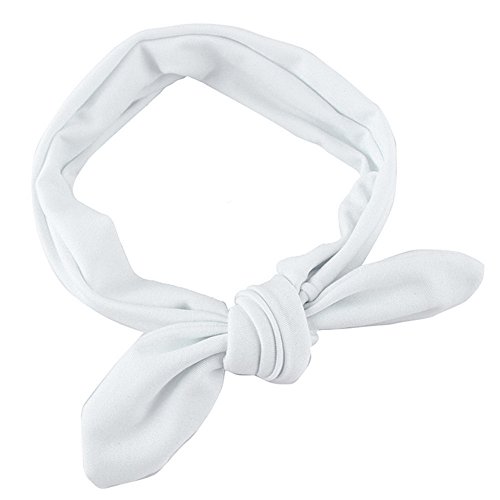 DAY8 Bandeau Cheveux Bébé Fille Baptême Hiver Noeux Bandeau Bébé Fille Naissance Cérémonie Photographie Oreilles de Lapin Enfant Headband Fille Fête Cadeau Naissance Bébé Anniversaire 1 PC Cover