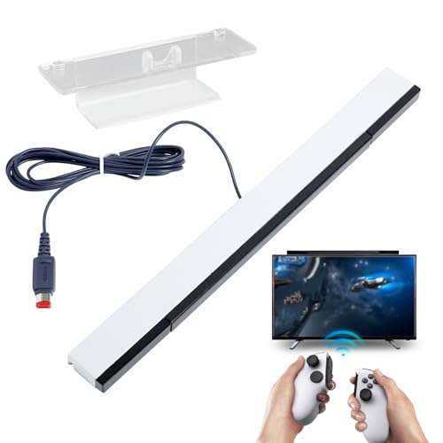 Wii Sensor Bar, Replacement Infrared IR Ray Motion Sensor Bar Replacement USB Wired Infrared Ray Sensor Bar Compatible with Nintendo Wii and Wii U Console