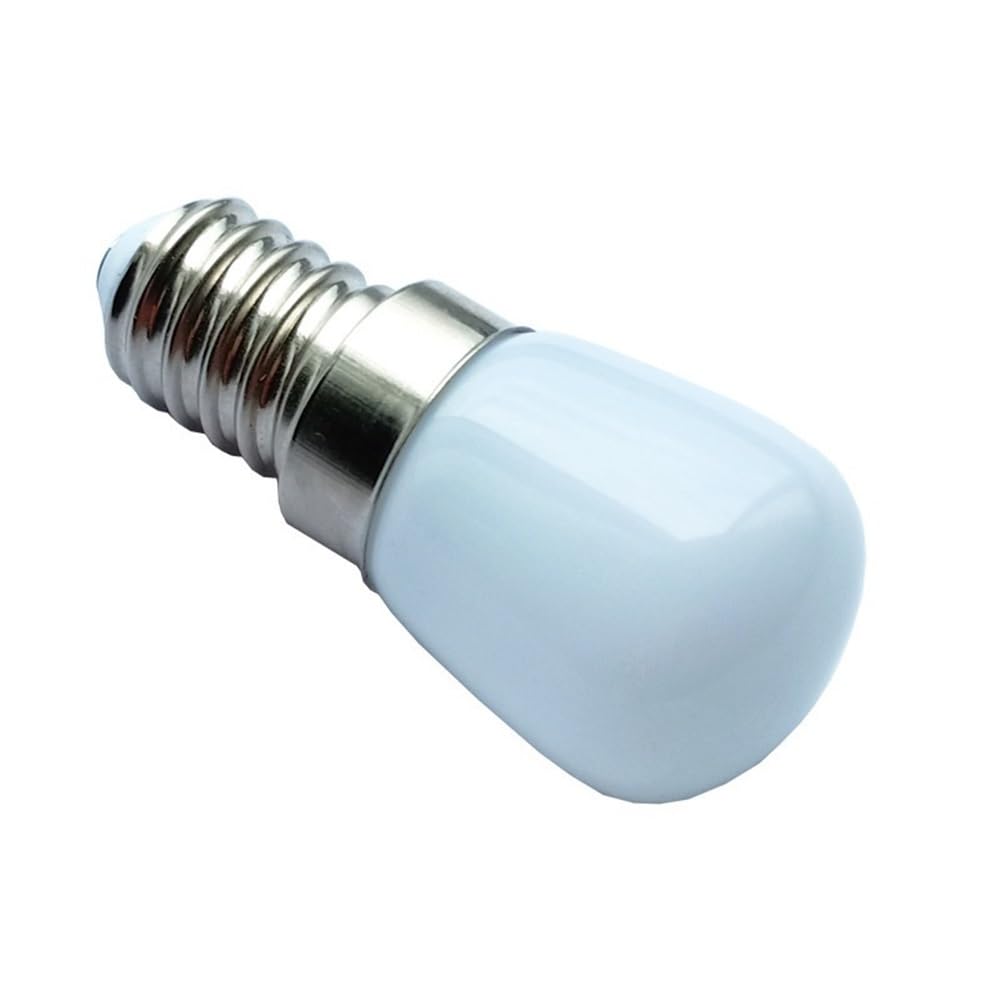 fengyan Casa bombillas, Paquete de 20 bombillas LED for frigorífico, CA 220 V, T22, E14, 2 W, cubierta lechosa, lámpara colgante, fuente de luz Familiar Lámpara(Blanco)
