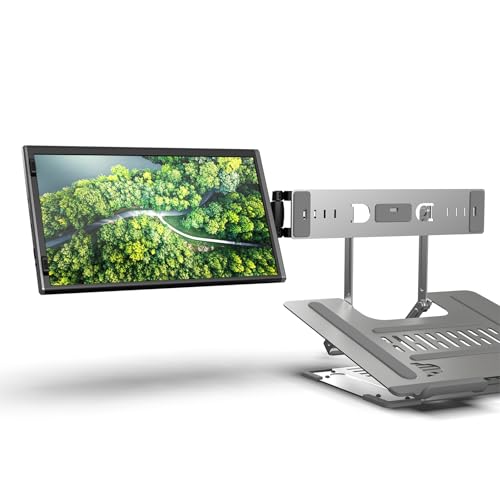 Anvazise Monitor portátil triplo, 11.6''/14.1'' FHD IPS extensor de monitor duplo Laptop Screen