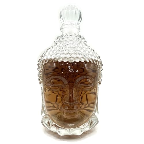 Maymii·Home AMZ122001US Buddha Head Glass Decanter With Airtight Stopper, Liquor Decanter thumb #2