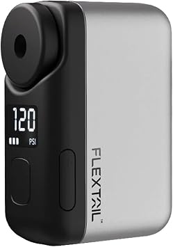 Compact Electric Bike Pump with 120 PSI and LED Display by FLEXTAIL