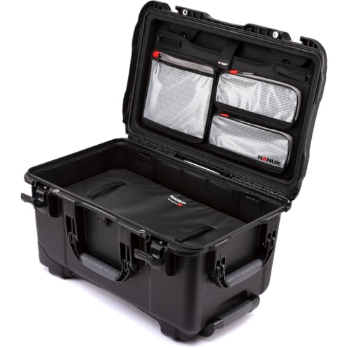 Image of NANUK 938 Pro Photo with N-Cubik - Waterproof Travel Camera Hard Case with 17S & 17M N-Cubik Insert and Wheels, 23.8 inch x 15.5 inch x 13.2 inch, Dustproof and Impact-Resistant, Ideal for Heavy Loads - Black