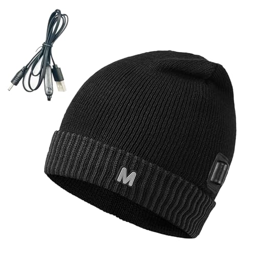 Bonnet Chauffant USB Unisexe : Chapeau Thermique Anti-Vent avec 3 Niveaux de Température