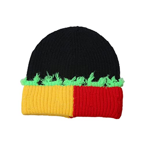YIZITU Strickmütze mit Bündchen, farblich passende Strickmütze, Stretch-Strickohren für Erwachsene, Teenager, wilde Melonenhüte, für Herbst, Winter, Melonenhut, Damen, Love My Melon, Mütze, Herren