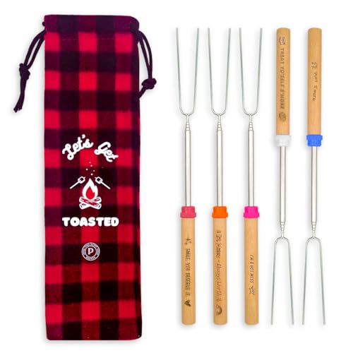 Marshmallow Roasting Sticks for Fire Pit, Smores Sticks for Fire Pit Long 32