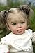 Pinky Reborn Huge Size 26 inch 68 cm Reborn Baby Dolls Newborn Toddler Doll Silicone Babies Lifelike Baby Girl with Long Brown Hair Realistic Baby Doll Real Size White Clothes for Children
