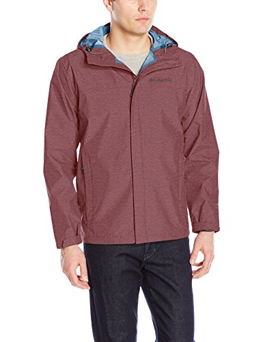 Columbia Men's Diablo Creek Rain Shell, Elderberry, XL