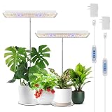 Wiaxulay Plant Grow Light, 78 LEDs Grow Light for Indoor Plants Full Spectrum, Height Adjustable Desk Growing Lamp with Metal Base, Auto Timer 6/12/16Hrs, 3 Lighting Modes, 5 Dimmable Levels,2 Pack