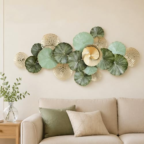 JFUJFU Large 3D Lotus Wall Art