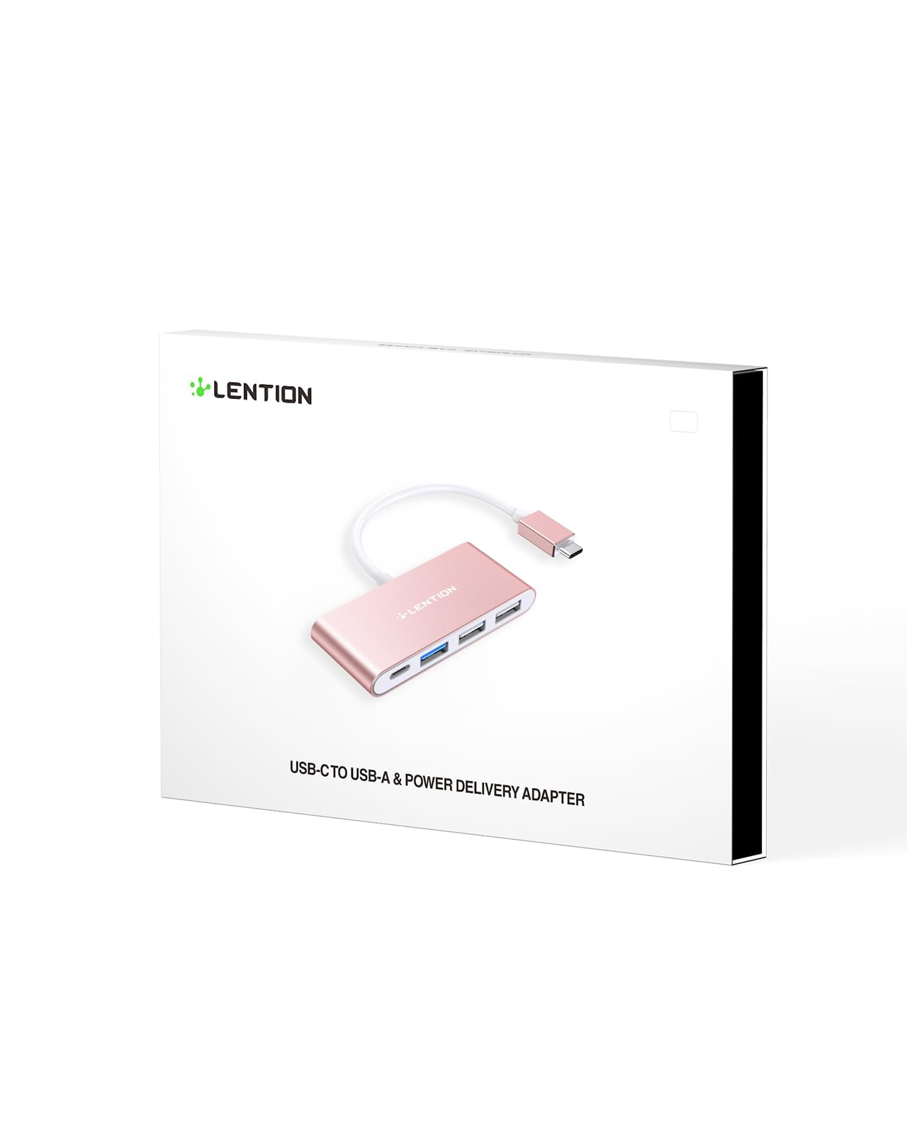 LENTION 4-in-1 USB-C Hub with Type C, USB 3.0, USB 2.0 Compatible 2025-2016 MacBook Pro 13/14/15/16, New Mac Air/Surface, ChromeBook, More, Multiport Charging & Connecting Adapter (CB-C13, Silver)