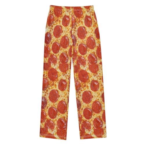 Classic Pepperoni Pizza Boys Pajama Pants Pajama Bottoms Soft Sleep Pjs Lounge Pants S