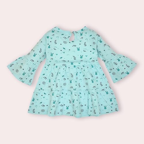 Image of LuvLap Baby Girls 100% Cotton Full Sleeve Girl Frock, Pack of 02