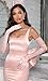 ZSWWYibo Women's xs Homecoming Dresses with Bow on Back Pleated Satin Fuchsia Mermaid Evening Party Dress Backless