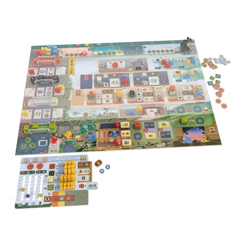 Image of Devir - Pack The White Castle + Matcha Expansion Board Game, Strategic Eurogame with Worker Placement, Dice & Resource Management for Teens & Adults, Ages 12+, 1-4 Players, 85 Playtime