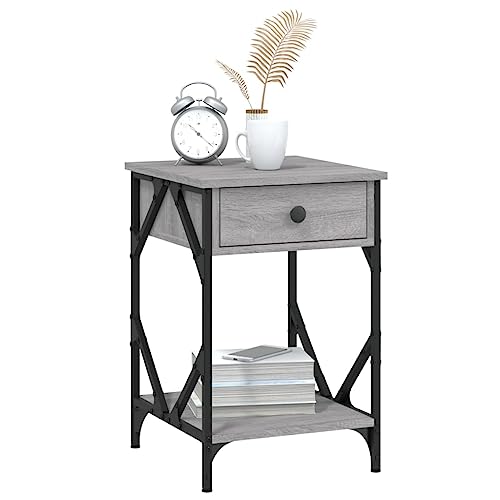Table de chevet gris Sonoma compacte pour optimiser les petits espaces - 5