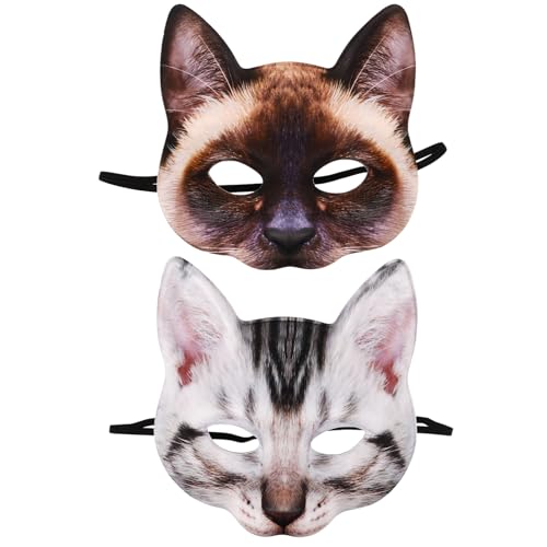 Masque de chat en cadeau d'anniversaire original pour petits invités
