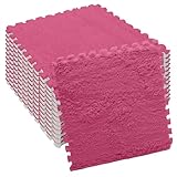 Ineinandergreifende Plüsch-Schaumstoffmatte, 12 Stück...