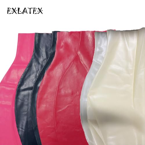 Women's Latex Rubber Gummi Black Mini Skirt2
