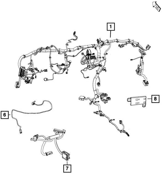 Mopar 68310927AC WIRING INSTRUMENT PANEL