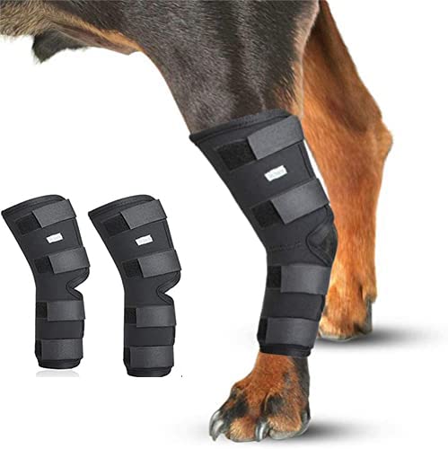 tjz Attelle De Jambe pour Chien, Accessoires De Soutien De Jambe pour Animaux De Compagnie - Attelle De Jambe ArrièRe pour Chien - Compressions pour Pattes (Size:Small) Cover