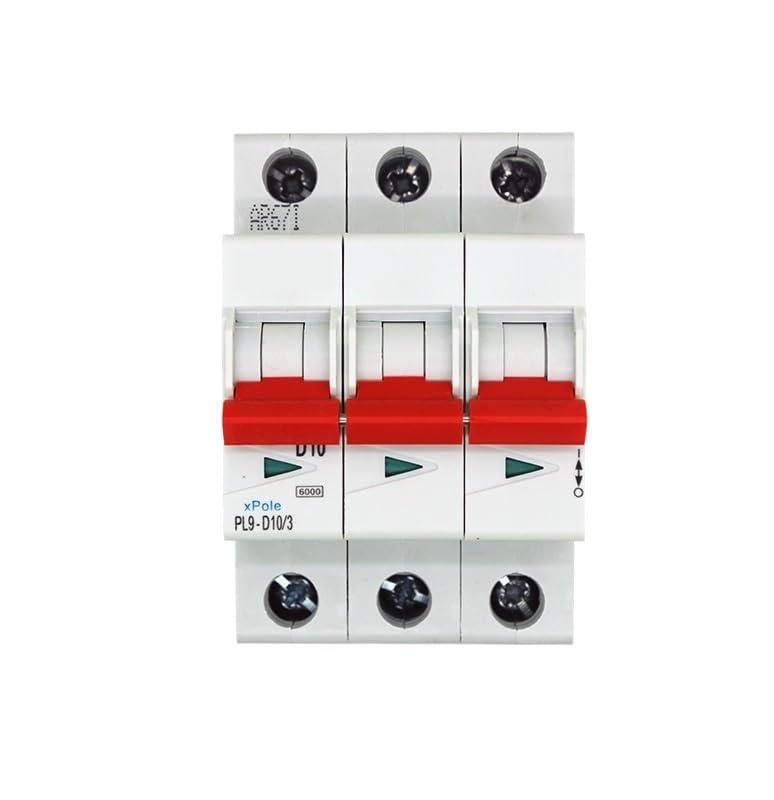 Disjoncteur PL9-D10/3 10A 3P 6kA pour protection de tableau électrique