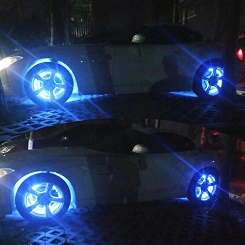 17.5'' Rgb Changing Wheel Lights Tire Kit Led Wheel Rings Well Lights Strobe Ip68 Waterproof Light Up For Vehical Offroad Truck Car With Bluetooth Controlled Wire #TOP1
