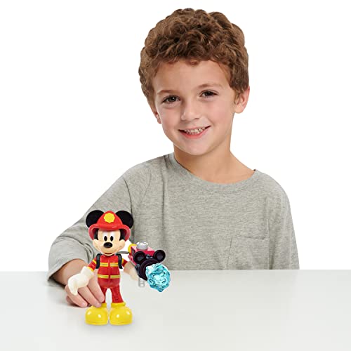 Disney Junior Fire Rescue Mickey Mouse Articulated 6-Inch Figure And Accessories, Officially Licensed Kids Toys For Ages 3 Up, Gifts And Presents By Just Play #TOP1