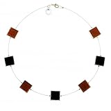 filzkette filzschmuck Länge ca. 45 cm Spiegelbild Filzkette FK 026