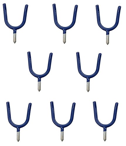 Extra Strong Heavy Duty Wall Mount Tool Hooks - 8 Pack