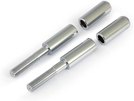 Mirror Stem Extender/Extension Kit + 2.5 Inches 6cm - Chrome