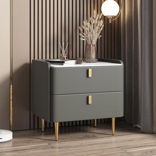 Generisch A-1 Massivholz Nachttisch mit 2 Schubladen