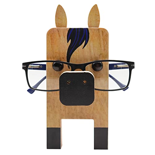 Niedlicher Brillenhalter, Präsentationsständer, lustiger Pferde-Brillenhalter, Tier-Brillenhalter, kreatives Sonnenbrillen-Display, niedliches Tier-Design, Geschenke, Heimbüro-Dekoration Cover