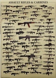 kk365 世界的に有名な銃ポスタークラフト紙42ｘ30cm [並行輸入品]