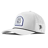 Branded Bills Officially Licensed x Creighton Bluejays White Black Rope Curved 5-Panel Creighton Basketball PVC