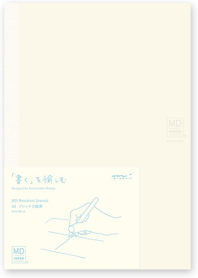 DESIGNPHIL 15311006 Midori Notebook, MD Notebook, Journal, A5, Block Ruled A