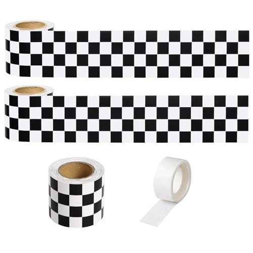 Bordes de tablón de anuncios en blanco y negro de 65 pies, borde festoneado, bordes enrollados para tablón de anuncios, pizarra blanca, tablero de corcho, taquilla y decoración de aula, borde