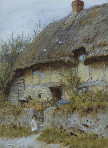 Image sur toile chalet du Berkshire Helen Allingham pour grand salon lumineux 60x90cm