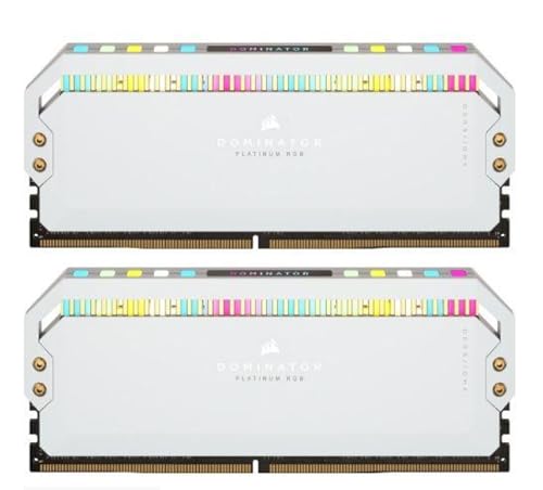 Memoria RAM CORSAIR DOMINATOR PLATINUM RGB DDR5 32GB 5600MHz CL36 - Bianco - RAM - Immagine 2