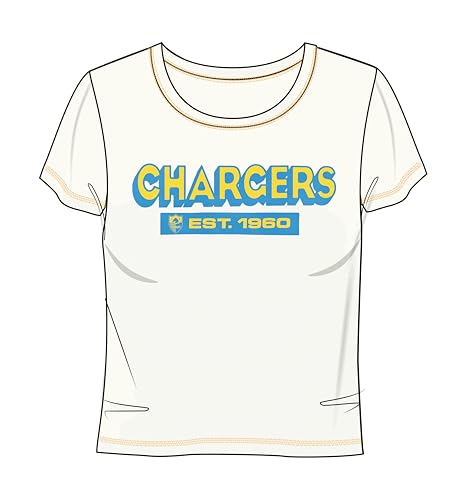 Junk Food Clothing Womens Los Angeles Chargers Playmaker Tee - Large