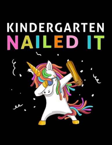 dabbing graduation kindergarten nailed it gift Notebook: 8.5 x 11 journal notebook