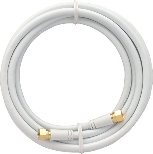 SKT MAK30003 Modemkabel 300 cm Koaxial-Anschluss-Kabel F-Stecker vergoldet Sat 3-fach geschirmt wei&szlig;
