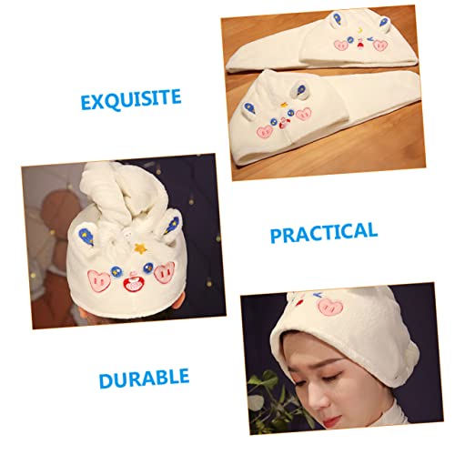 FRCOLOR Touca De Cabelo Seco 2 Peças Turbante Com Capuz Secador De Cabelo Turbante Toalha De Cabelo