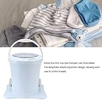 Focket Compact Spin Dryer, 2500RPM Non Electric Manual Clothes Dryer with Detachable Basket, Portable Top Load Dryer, Blue