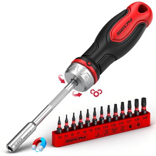 SEDY 14-Piece Magnetic Ratcheting Torx Set
