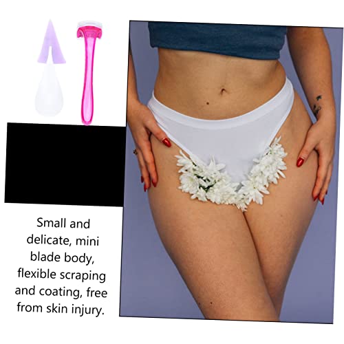 Beaupretty 2 Conjuntos De Barbeador Privado Cor Púbica Estêncil Modelador Feminino Aparador Secreto