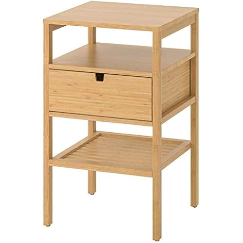 Ikea Nordkisa - Mesita de noche Bambú 604.476.77: Amazon ...